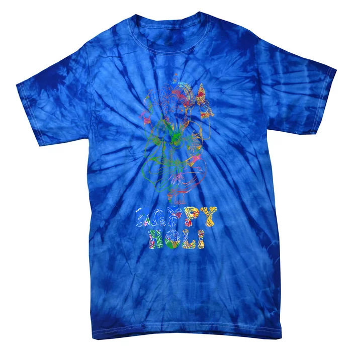 Happy Festival Of Colors Happy Holi Ganesha For Hindu Indian Funny Gift Tie-Dye T-Shirt