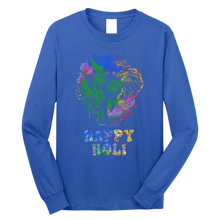 Happy Festival Of Colors Happy Holi Dala Hindu Indian Cool Gift Long Sleeve Shirt