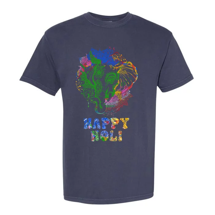 Happy Festival Of Colors Happy Holi Dala Hindu Indian Cool Gift Garment-Dyed Heavyweight T-Shirt