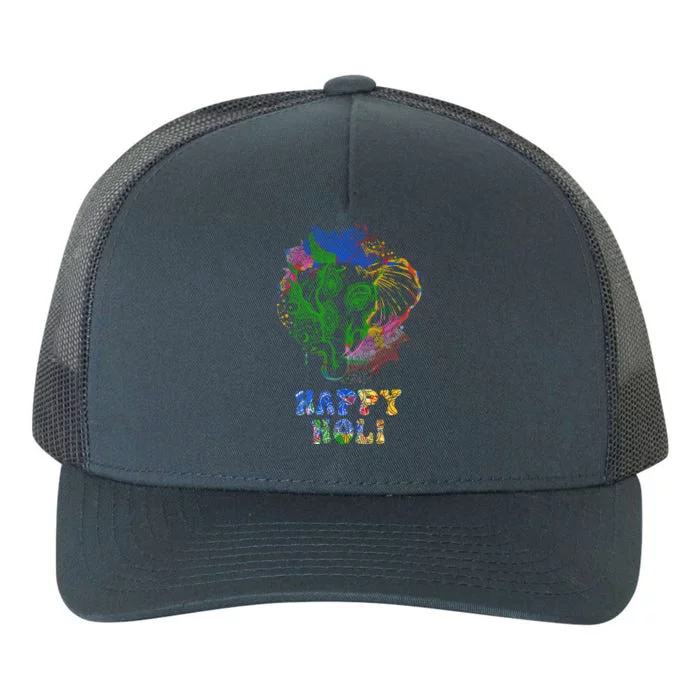 Happy Festival Of Colors Happy Holi Dala Hindu Indian Cool Gift Yupoong Adult 5-Panel Trucker Hat