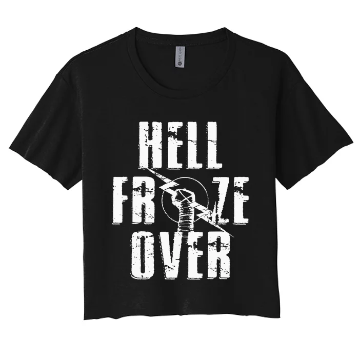 Hell Froze Over Women's Crop Top Tee