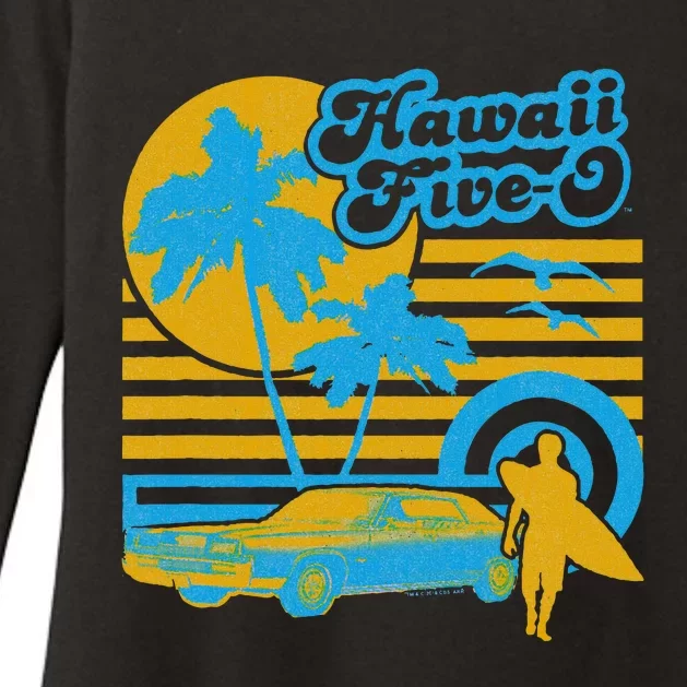 Hawaii Five O 5 0 Surfer Womens CVC Long Sleeve Shirt