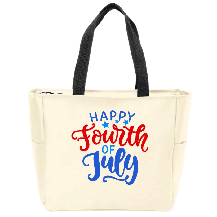 Happy Fourth Of July Celebration Zip Tote Bag