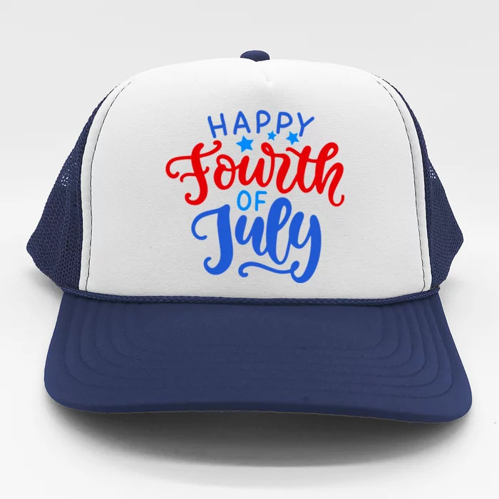 Happy Fourth Of July Celebration Trucker Hat