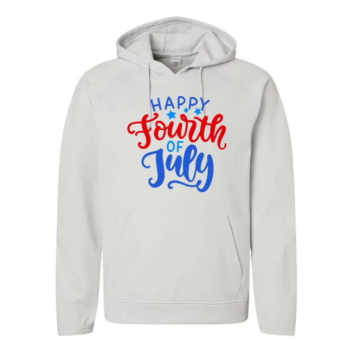 Happy Fourth Of July Celebration Performance Fleece Hoodie