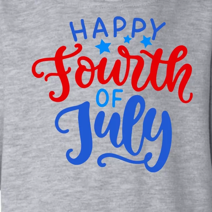 Happy Fourth Of July Celebration Toddler Hoodie