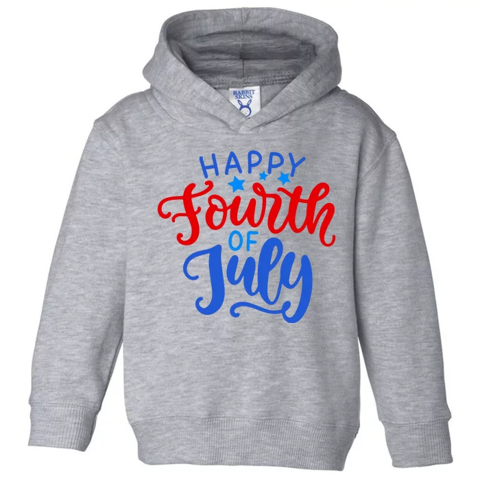 Happy Fourth Of July Celebration Toddler Hoodie