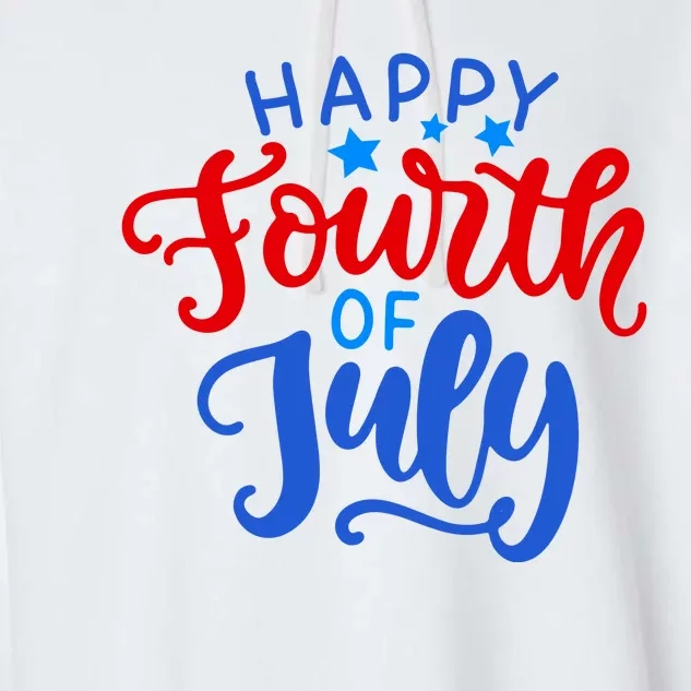 Happy Fourth Of July Celebration Garment-Dyed Fleece Hoodie