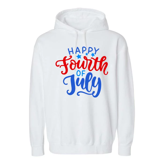 Happy Fourth Of July Celebration Garment-Dyed Fleece Hoodie