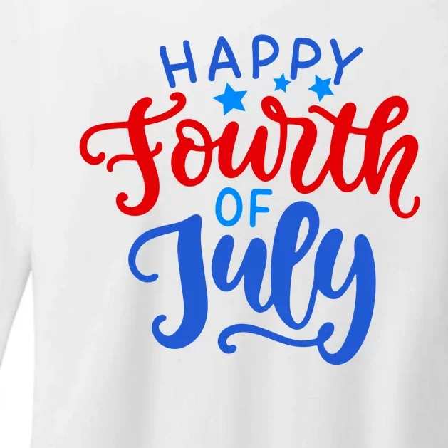 Happy Fourth Of July Celebration Womens CVC Long Sleeve Shirt