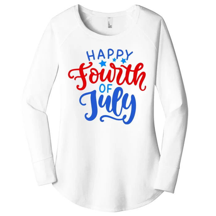 Happy Fourth Of July Celebration Women's Perfect Tri Tunic Long Sleeve Shirt