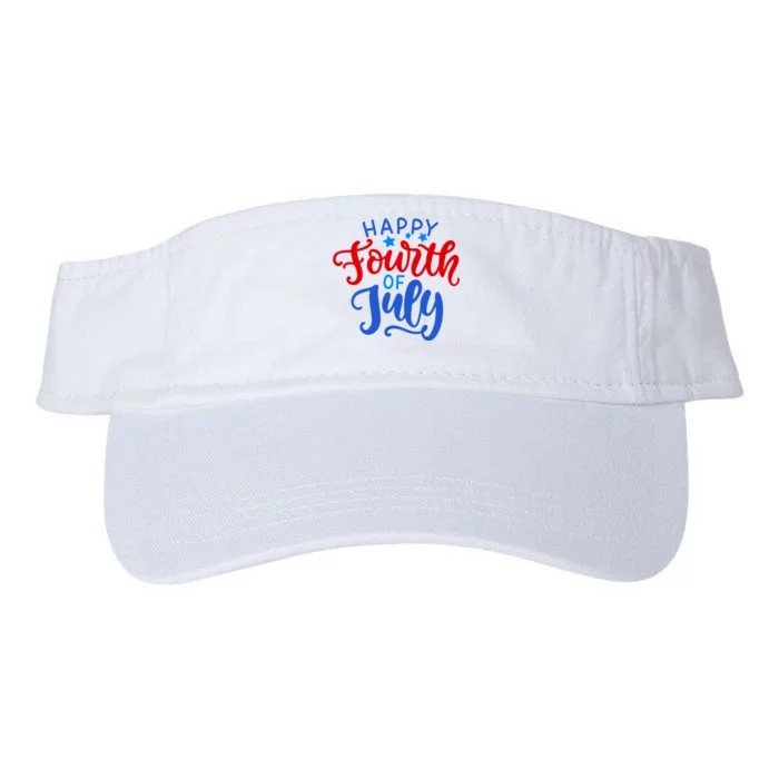 Happy Fourth Of July Celebration Valucap Bio-Washed Visor