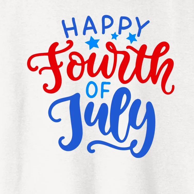 Happy Fourth Of July Celebration Women's Crop Top Tee