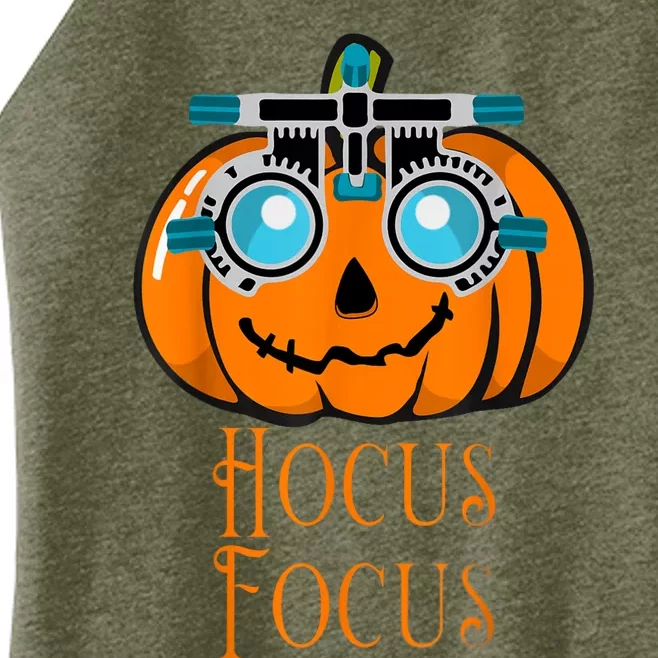 Hocus Focus Optometry Halloween Optometrist Eye Doctor Funny Women’s Perfect Tri Rocker Tank