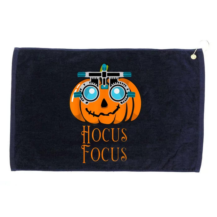 Hocus Focus Optometry Halloween Optometrist Eye Doctor Funny Grommeted Golf Towel