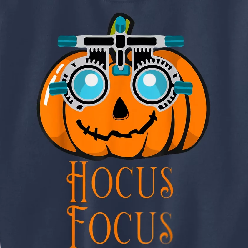 Hocus Focus Optometry Halloween Optometrist Eye Doctor Funny Kids Sweatshirt