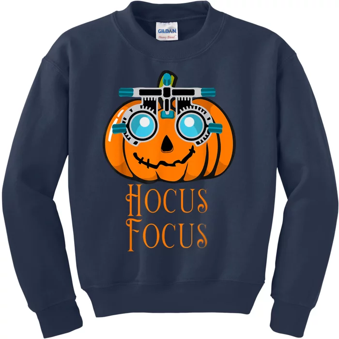 Hocus Focus Optometry Halloween Optometrist Eye Doctor Funny Kids Sweatshirt