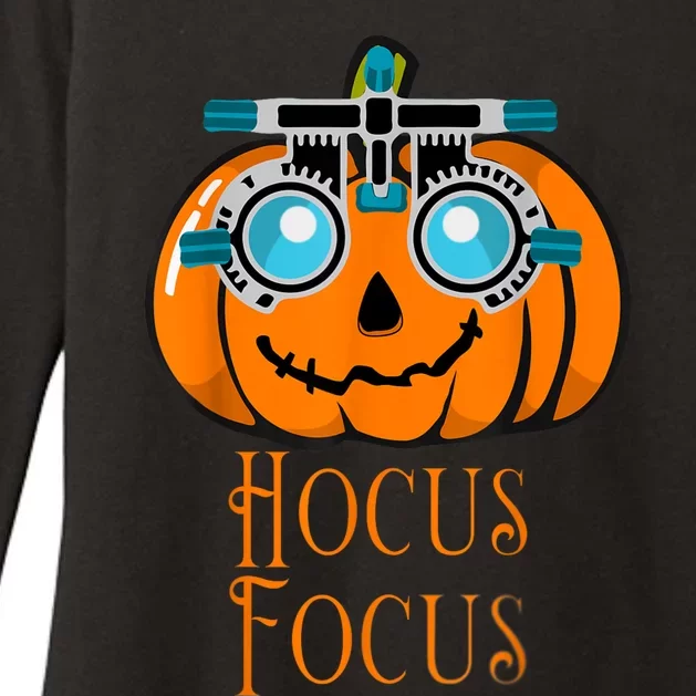 Hocus Focus Optometry Halloween Optometrist Eye Doctor Funny Womens CVC Long Sleeve Shirt