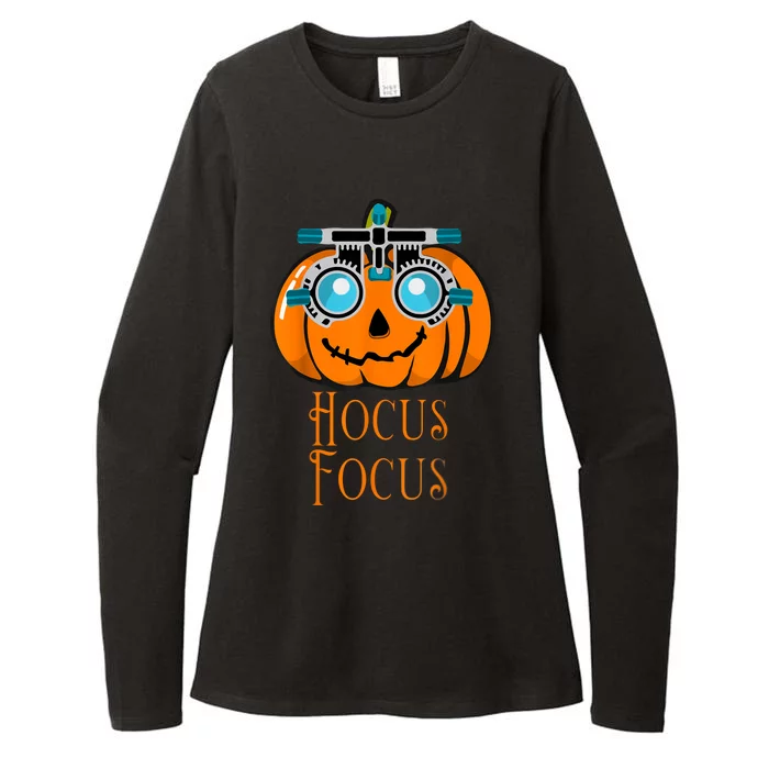 Hocus Focus Optometry Halloween Optometrist Eye Doctor Funny Womens CVC Long Sleeve Shirt