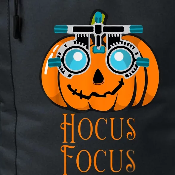 Hocus Focus Optometry Halloween Optometrist Eye Doctor Funny Daily Commute Backpack