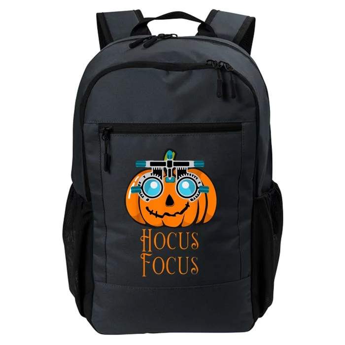 Hocus Focus Optometry Halloween Optometrist Eye Doctor Funny Daily Commute Backpack