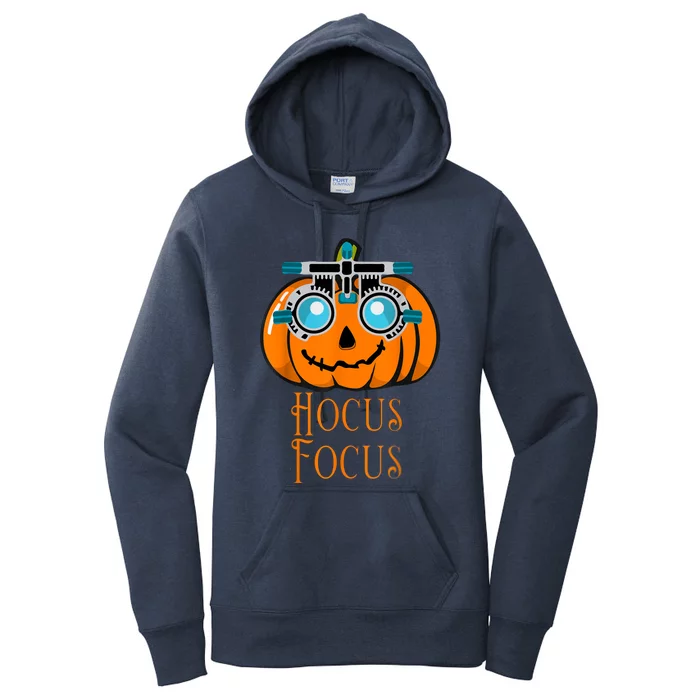 Hocus Focus Optometry Halloween Optometrist Eye Doctor Funny Women's Pullover Hoodie