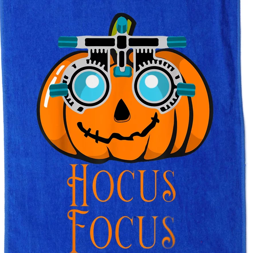 Hocus Focus Optometry Halloween Optometrist Eye Doctor Funny Platinum Collection Golf Towel