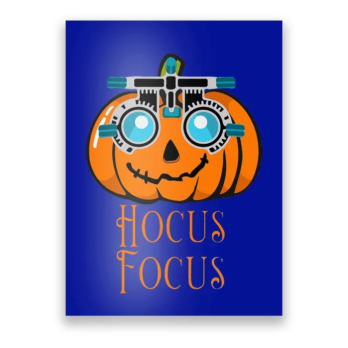 Hocus Focus Optometry Halloween Optometrist Eye Doctor Funny Poster