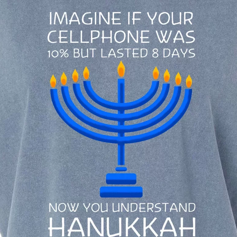 Hanukkah Festival Of Lights Latke Hanuka Jewish Chanukah Garment-Dyed Women's Muscle Tee