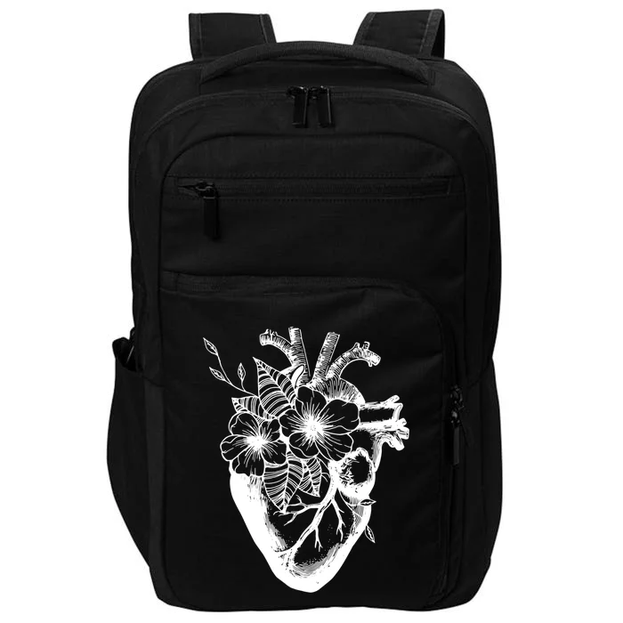 Heart Flowers Open Heart Surgery Transplant Bypass Recovery Cool Gift Impact Tech Backpack