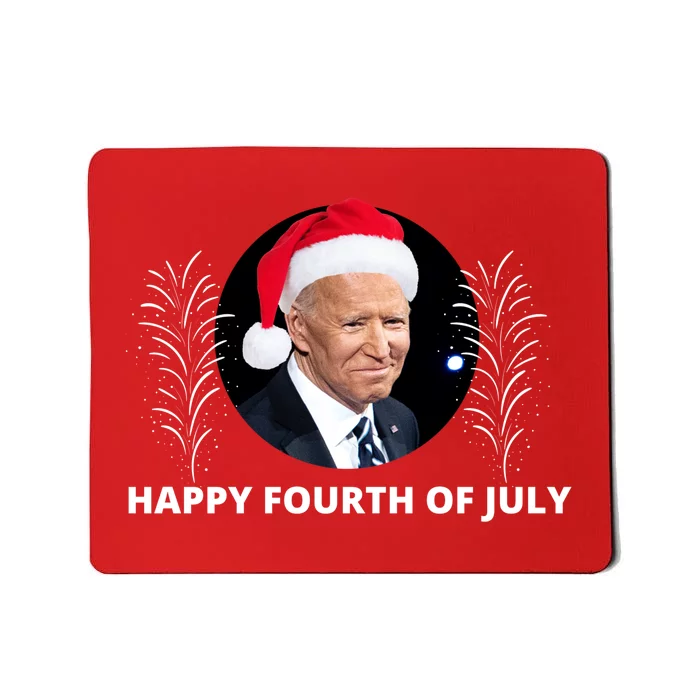 Happy Fourth Of July Biden Christmas Funny Mousepad