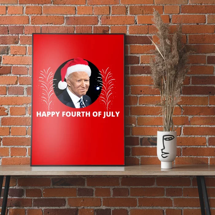 Happy Fourth Of July Biden Christmas Funny Poster