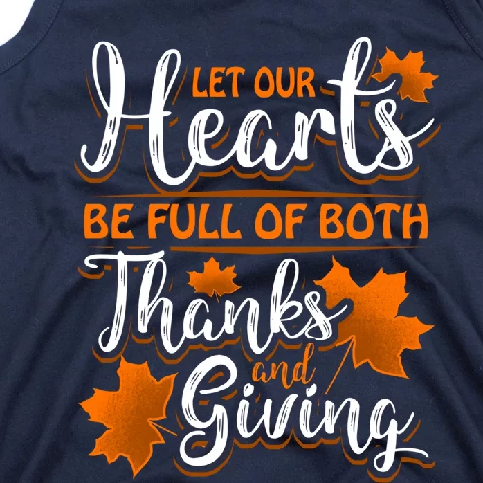 Hearts Full of Thanks Thanksgiving Tank Top