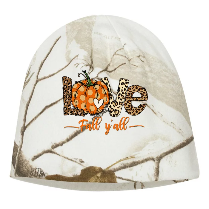 Hello Fall Pumpkin Love Fall YAll Leopard Peace Love Fall Kati - Camo Knit Beanie