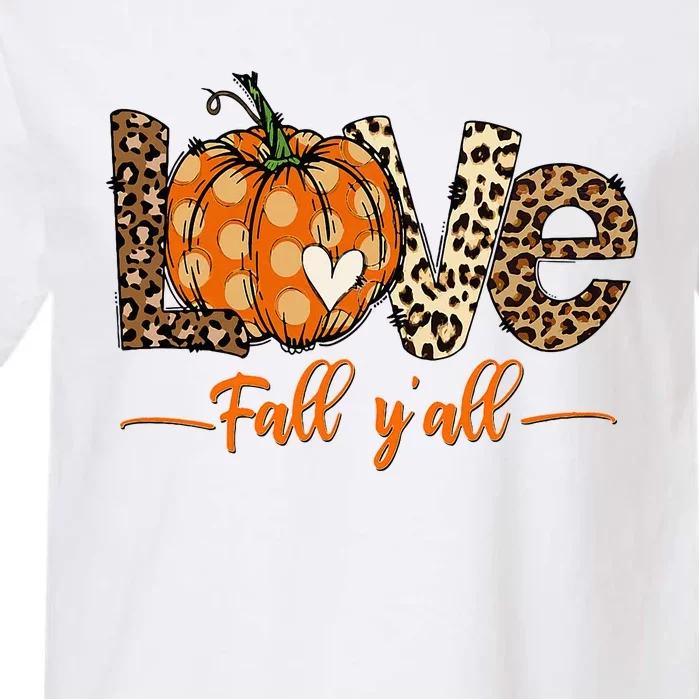 Hello Fall Pumpkin Love Fall YAll Leopard Peace Love Fall Garment-Dyed Heavyweight T-Shirt