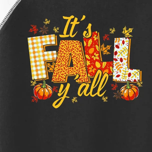 Hello Fall Pumpkin ItS Fall YAll Fall Vibes Thanksgiving Toddler Fine Jersey T-Shirt