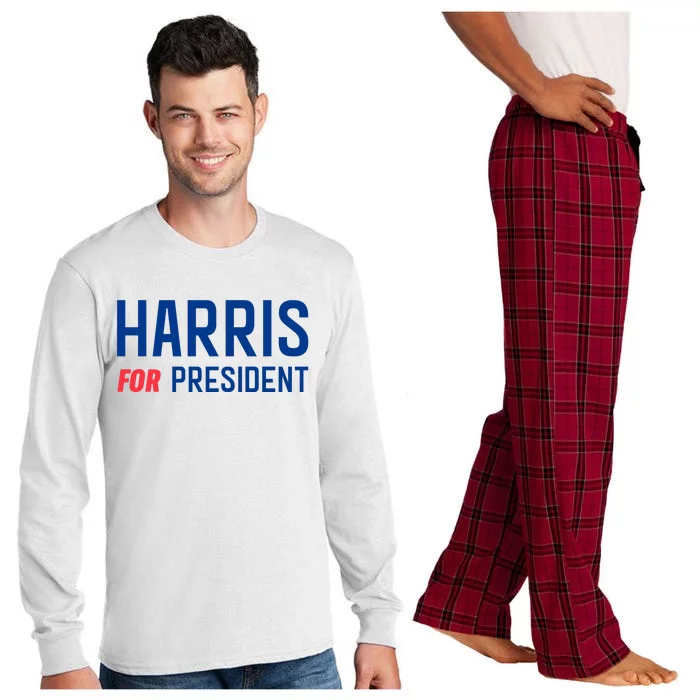 Harris For President Long Sleeve Pajama Set