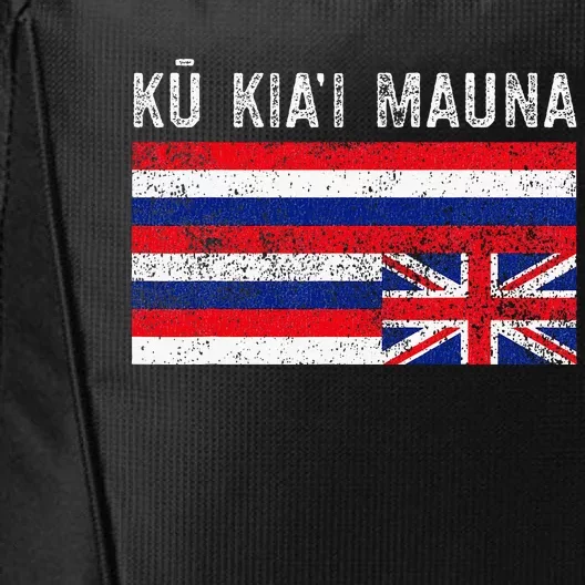 Hawaiian Flag Protest Protect Mauna Kea Ku Kiai Mauna City Backpack