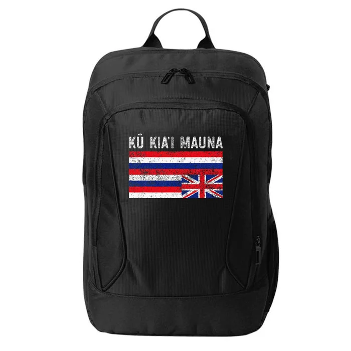 Hawaiian Flag Protest Protect Mauna Kea Ku Kiai Mauna City Backpack