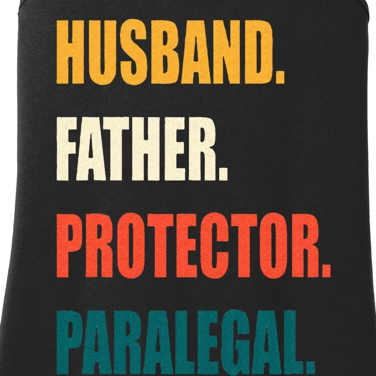 Husband Father Protector Paralegal Ladies Essential Tank