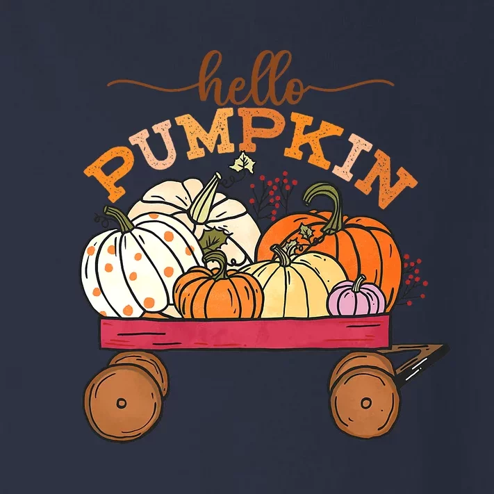 Hello Fall Pumpkin Truck Fall Truck Fall Vibes Autumn Gift Toddler Long Sleeve Shirt