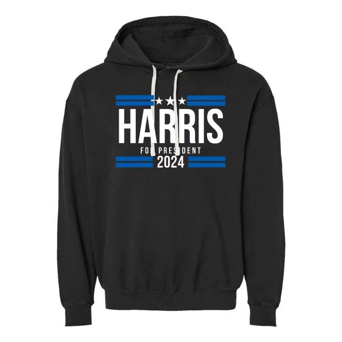 Harris For President 2024 Kamala Harris 2024 President Harris 2024 Kamala 2024 Garment-Dyed Fleece Hoodie