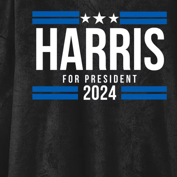 Harris For President 2024 Kamala Harris 2024 President Harris 2024 Kamala 2024 Hooded Wearable Blanket