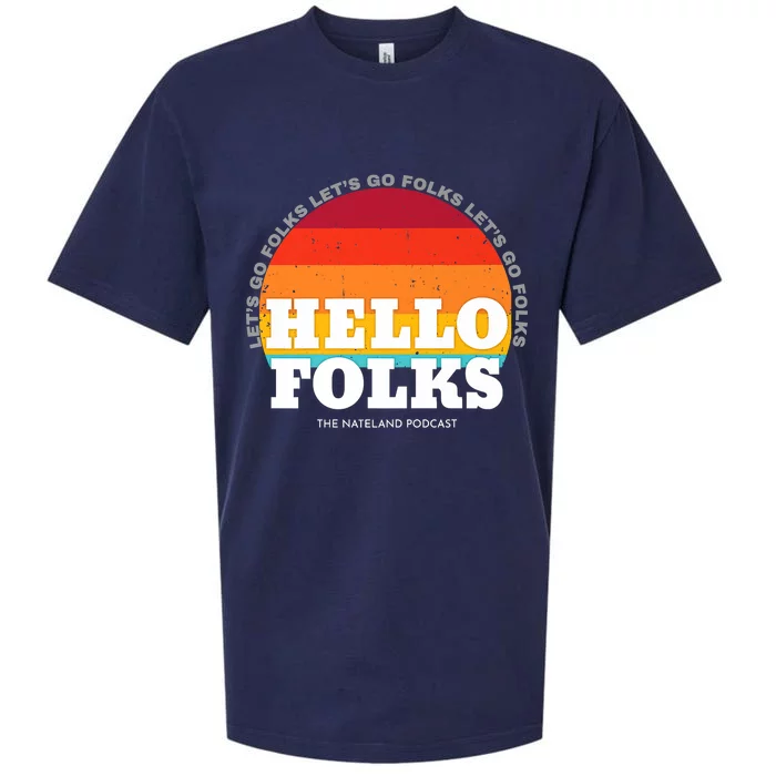 Hello Folks Premium Sueded Cloud Jersey T-Shirt