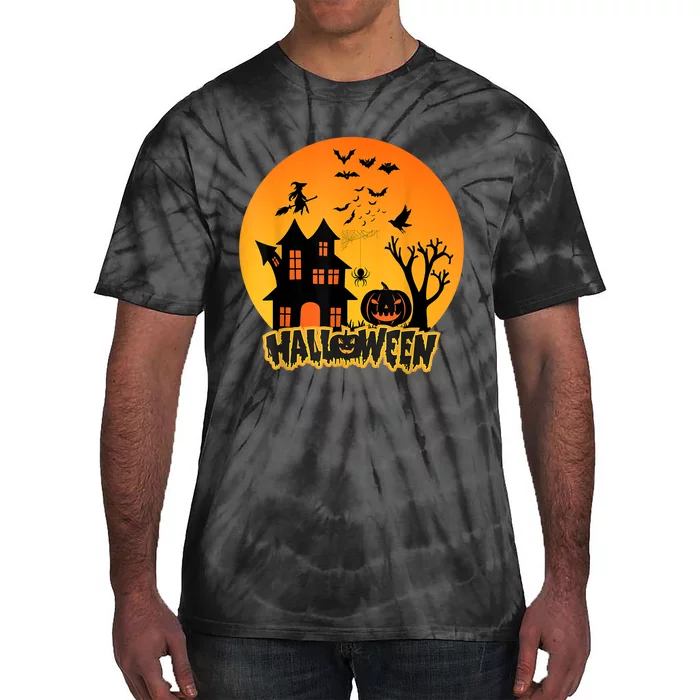 Halloween Funny Pumpkin Happy Halloween 2024 Thanksgiving Tie-Dye T-Shirt