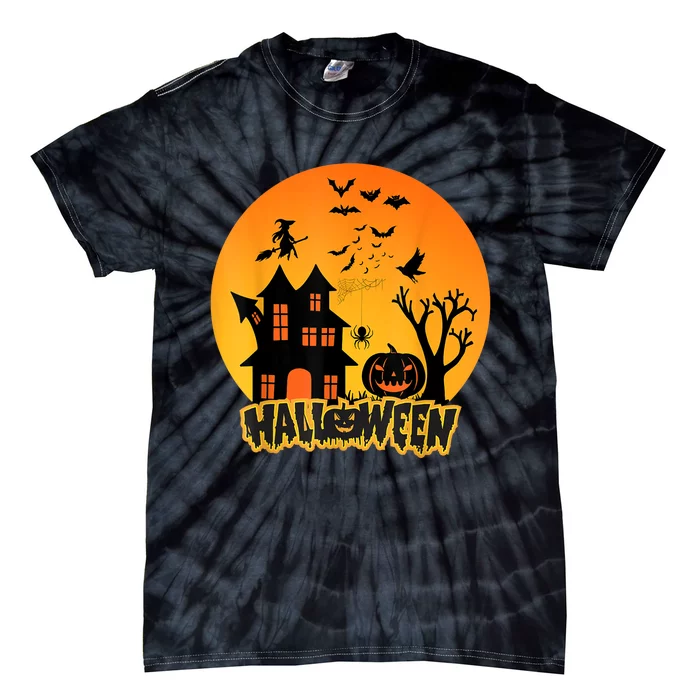 Halloween Funny Pumpkin Happy Halloween 2024 Thanksgiving Tie-Dye T-Shirt