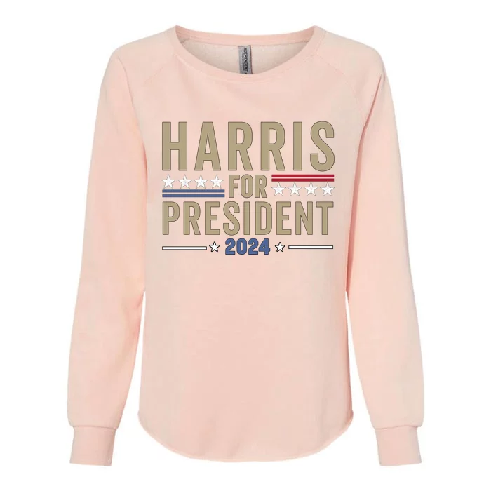 Harris For President 2024 Election Womens California Wash Sweatshirt