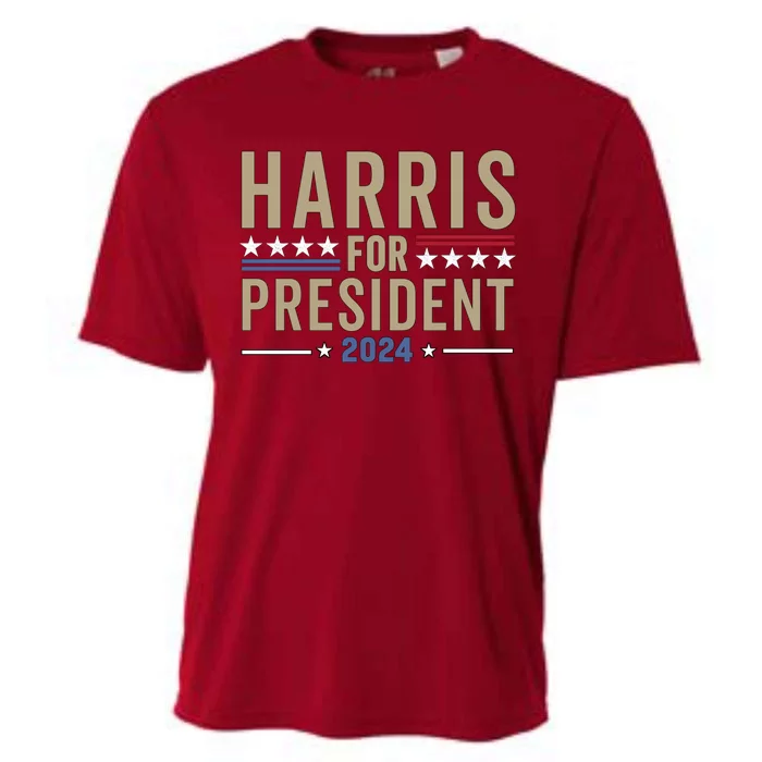 Harris For President 2024 Election Cooling Performance Crew T-Shirt