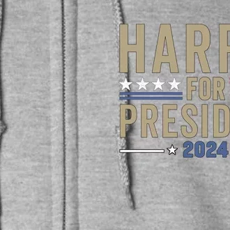 Harris For President 2024 Election Full Zip Hoodie