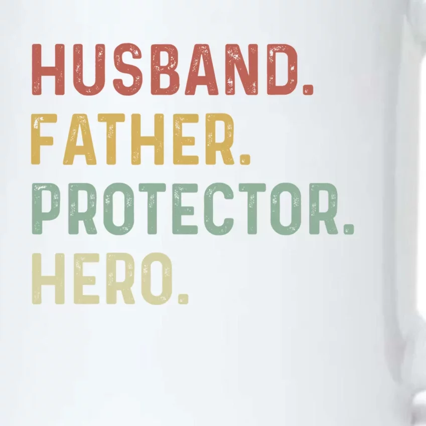 Husband Father Protector Hero Proud Dad Daddy Grandpa Papa Cool Gift Black Color Changing Mug